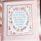 Bucilla cross stitch pattern Sisters includes directions and Aida cloth no thread Bucilla cross stitch pattern Sisters includes directions and Aida cloth no thread