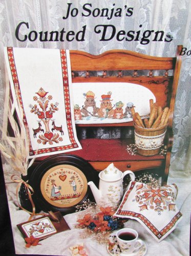 Jo Sonja Jansen counted cross stitch design booklet toads chicken folk art
