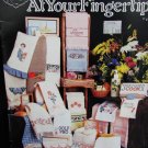 Cross My Heart At Your Fingertips counted cross stitch towel 22 patterns