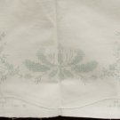 Stamped linen table runner embroidery Wonder Art perforated edge for crochet Stamped linen table runner embroidery Wonder Art perforated edge for crochet