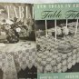 2 Table cloth crochet pattern booklets Clark & Spool Cotton vintage 1938 & 1943
