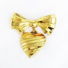 Avon I Love Grandma heart & ribbon pin gold tone brooch Avon I Love Grandma heart & ribbon pin gold tone brooch