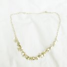 Avon silver tone bangle linked necklace 18" sparkle