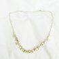Avon silver tone bangle linked necklace 18" sparkle