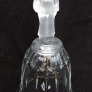 Avon Hummel crystal bell boy caroler frosted glass with sticker Avon Hummel crystal bell boy caroler frosted glass with sticker