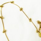 Lia Sophia necklace gold tone double beads Lia Sophia necklace gold tone double beads