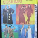 McCall 2895 misses men costumes devils romans king queen Uncut sizes XS S M L XL