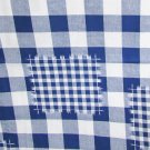 Concord check fabric dark blue 1" squares with smaller squares 44" wide