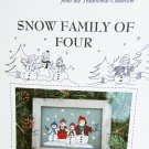 Snow Family of Four cross stitch design from Design Gallery by Judy Dalvit snowman