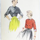 Advance 5573 misses blouse pattern size 17 bust 35 vintage 1950s