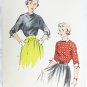 Advance 5573 misses blouse pattern size 17 bust 35 vintage 1950s