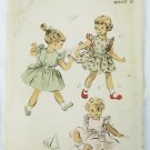 Advance 3410 infant size 1 breast 20 dress pattern vintage 1940s