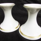 Lenox Ivory & gold trim candlestick set Eternal candle holders Lenox Ivory & gold trim candlestick set Eternal candle holders