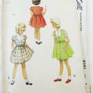 McCall  8191 girls dress pattern size 4 breast 23 vintage 1950