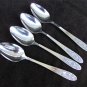 Stainless Victorian Rose 4 teaspoons flatware Japan new