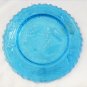 Westmoreland Wedding Day & Three Weeks After blue glas plate 3 1/4" with sticker