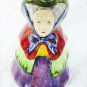 Toby jug pitcher medieval peasant lady costume made England porcelain vintage