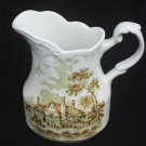 J&E Meakin Romantic England brown transfer pitcher Lower Brockhampton Ironstone