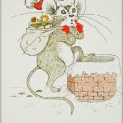 Quiet as a Christmouse Martha Hinson drawing mouse on chimney Christmas