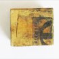 Funk's hybrid logo impression stamping block metal on wood 1 1/2 x 1 3/8"