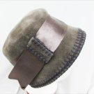 Gray wool hat Picardy body made France Brandt NY label as is vintage 60s