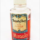 Miraglo Beauty Shop nail cuticle oil vintage vanity bottle great graphics Miraglo Beauty Shop nail cuticle oil vintage vanity bottle great graphics