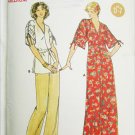 Butterick 5981 misses long dress top pants size medium 12 to 14 cut pattern