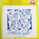 Aunt Martha 3749 Fanciful Fruit transfer patterns for week day towels plus