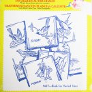 Aunt Martha 9637 Birds Tea Towels transfer patterns for week days