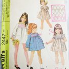 McCall 2447 smocked dress child girl size 1 pattern UNCUT with transfer