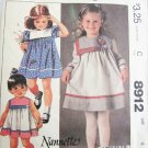 McCall 8912 girl Nannette dress size 4 B23 UNCUT pattern