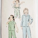 Advance 7874 girl pajamas size 6 breast 24" vintage pattern