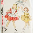 Simplicity 4591 girls dress vintage 1954 UNCUT size 3 patttern