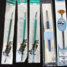5 Loew Cornell artist brushes 2 small flat 1 small round 1 fan & 1 larger round