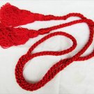 Red cord with tassels curtain sash graduation 62 inches long Red cord with tassels curtain sash graduation 62 inches long