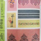 McCall 8169 checked fabric 12 embroidery designs for embroidery cross stitch McCall 8169 checked fabric 12 embroidery designs for embroidery cross stitch