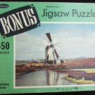 Whitman puzzle vintage windmill Sicily scene 450 pieces TWA logo