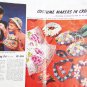 Clark's Coats 267 Quick Tricks crochet apron hats flower basket doilies