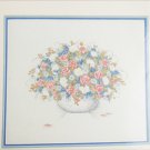 Cross stitch flower bouquet Linda Bennett Elegance color Charts