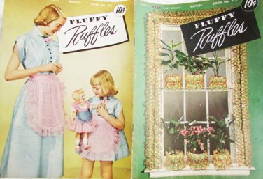 Fluffy Ruffles crochet patterns Clark Coats No. 275 vintage 1951