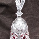 Echt Bleikristall lead crystal bell red accents with sticker