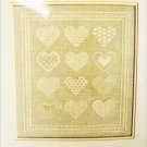 Needlepoint sampler 12 hearts JBW Designs pattern booklet