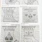 Cross stitch patterns 6 mini Christmas stockings Samplers from the Heart