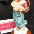 Franklin Mint 1986 Raphael's SISTINE MADONNA Porcelain Figurine wood base