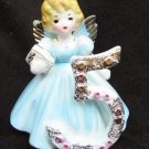 Josef birthday girl angel age 5 blue dress small repair on wing