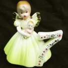 Josef birthday girl angel age 7 yellow dress small repair on wing