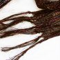 Black multicolor metallic thread scarf 46" long + fringe 6 inches wide made China