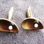 Hogan Bolas mid century cuff links lacquered brass with pearl cufflinks