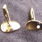 Hogan Bolas mid century cuff links lacquered brass with pearl cufflinks