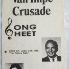 Jack Van Impe Crusade Song Sheet vintage pamphlet printed lyrics